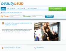 Tablet Screenshot of beautyleap.com